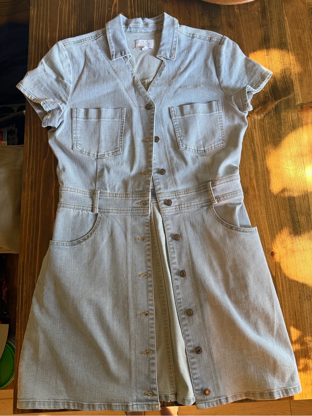 Thread & Supply Light Blue Denim Midi Dress
